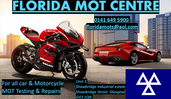 Florida MOT Centre - Motor bike MOTS in Glasgow